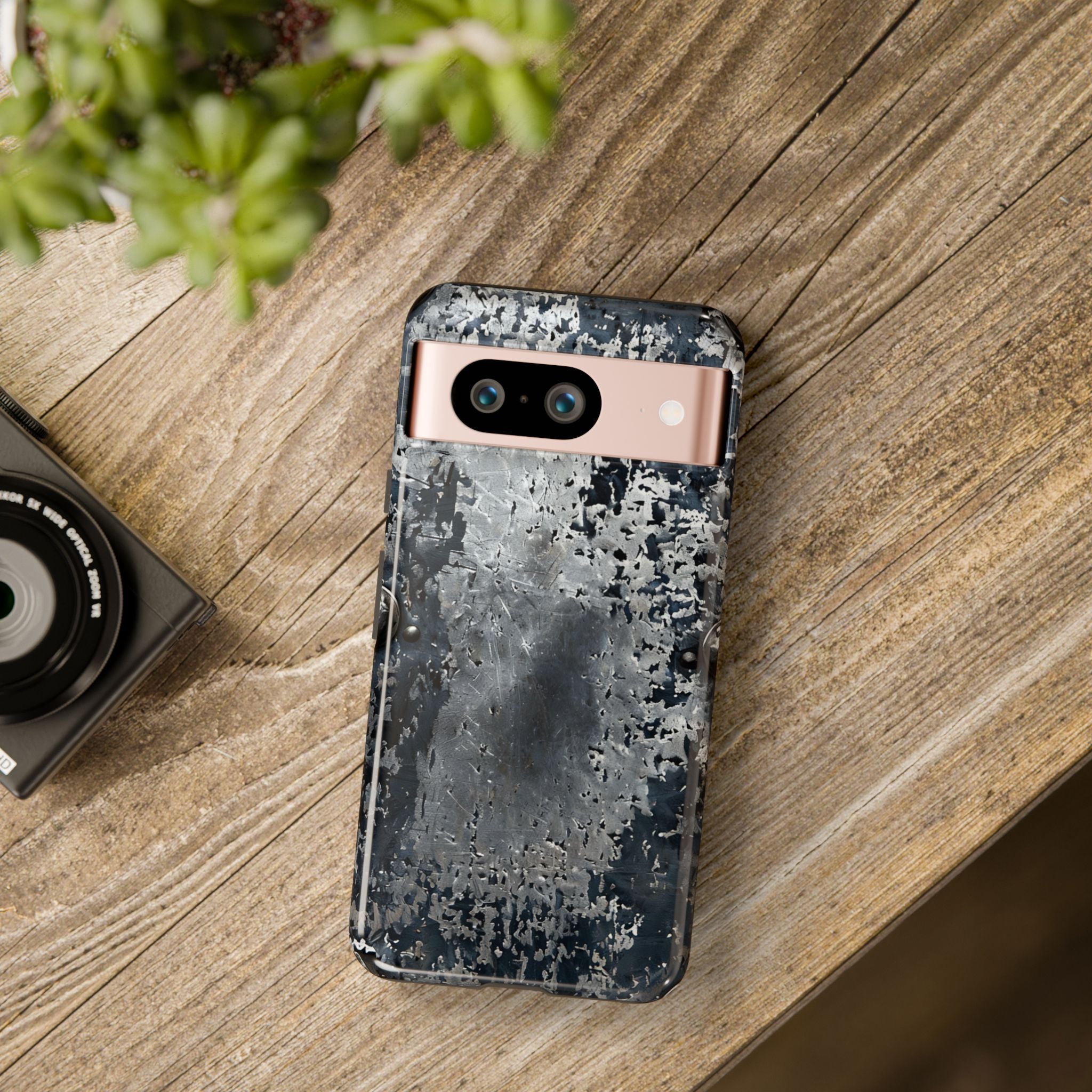 Rugged Rusted Metal Phone Case — Industrial Distressed Armor for iPhone