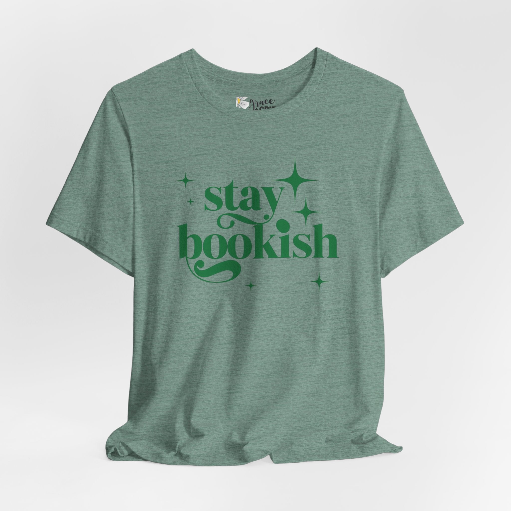 Stay Bookish T-Shirt | Book Lover Typography Tee
