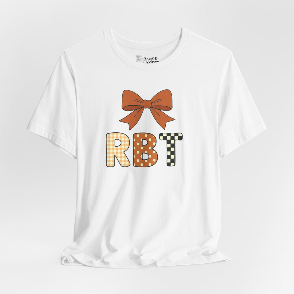RBT Patch Letters Tee | Bow Monogram Shirt, Checkered & Gingham Initials