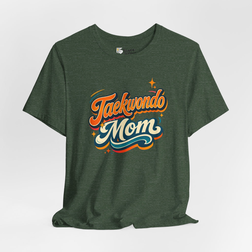 Taekwondo Mom T-Shirt | Retro Script Martial Arts Mom Tee
