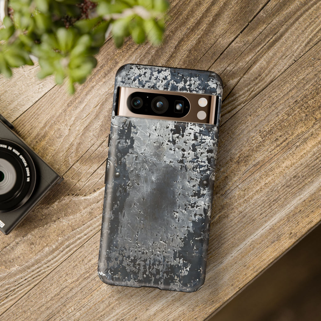Rugged Rusted Metal Phone Case — Industrial Distressed Armor for iPhone