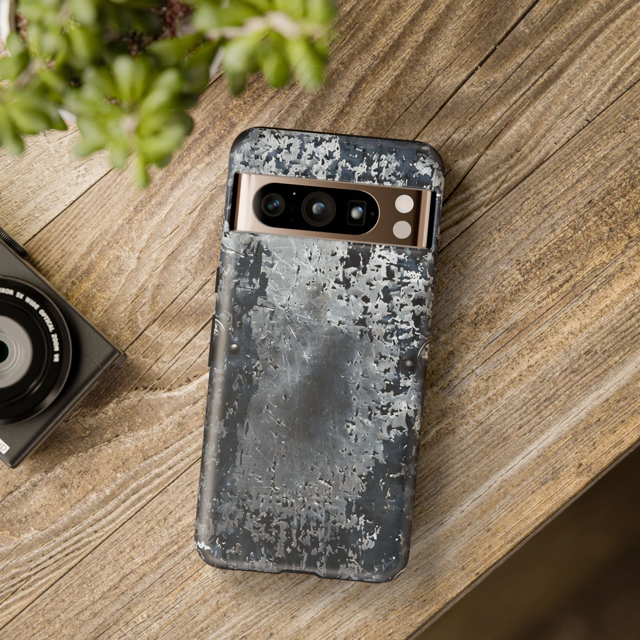 Rugged Rusted Metal Phone Case — Industrial Distressed Armor for iPhone