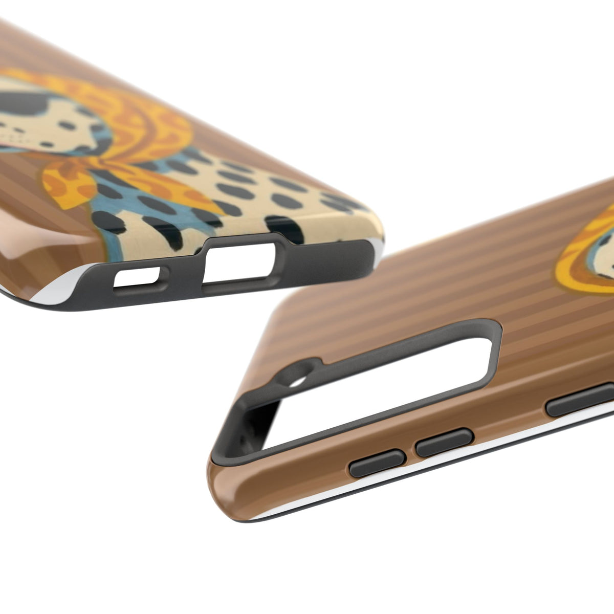 Dalmatian in Scarf Tough Phone Case — Retro Dog Print Protective Cover