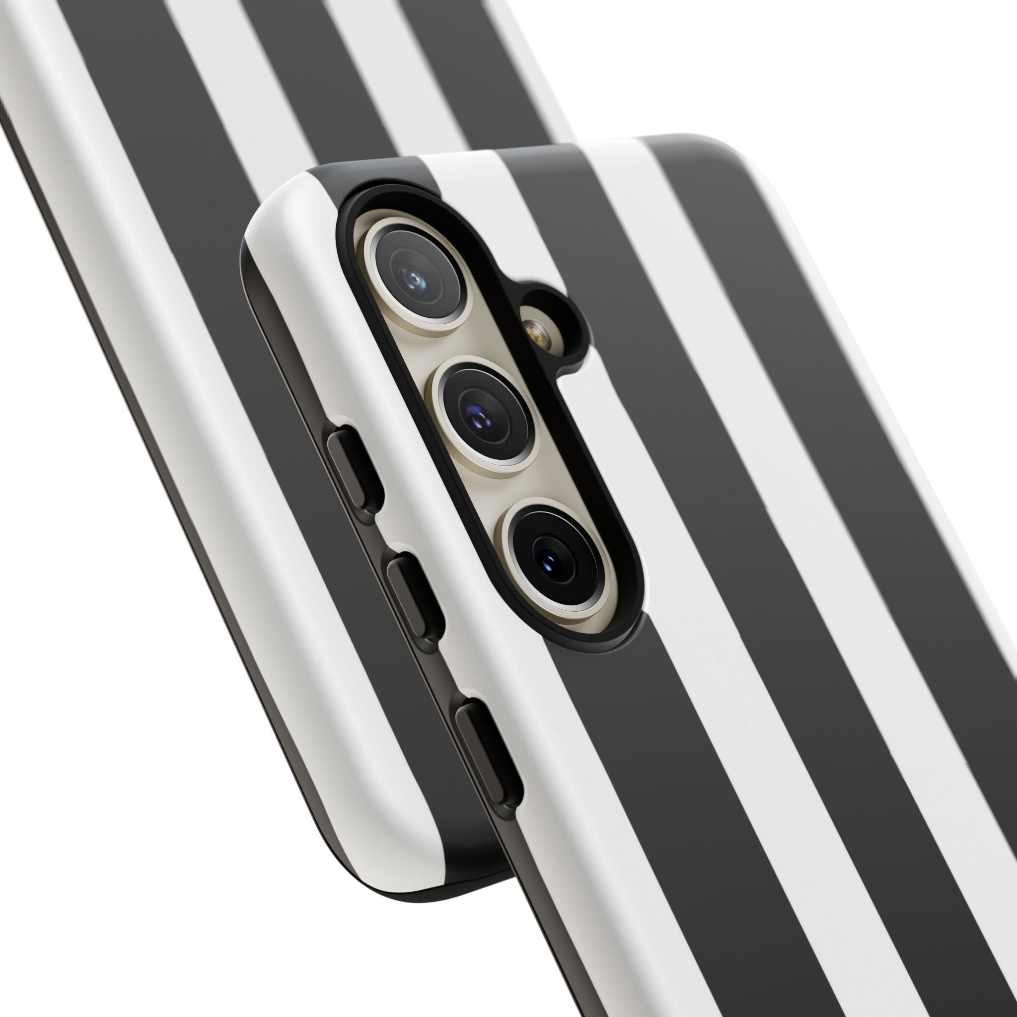 Black & White Vertical Stripe Phone Case — Tough Protective iPhone Cover