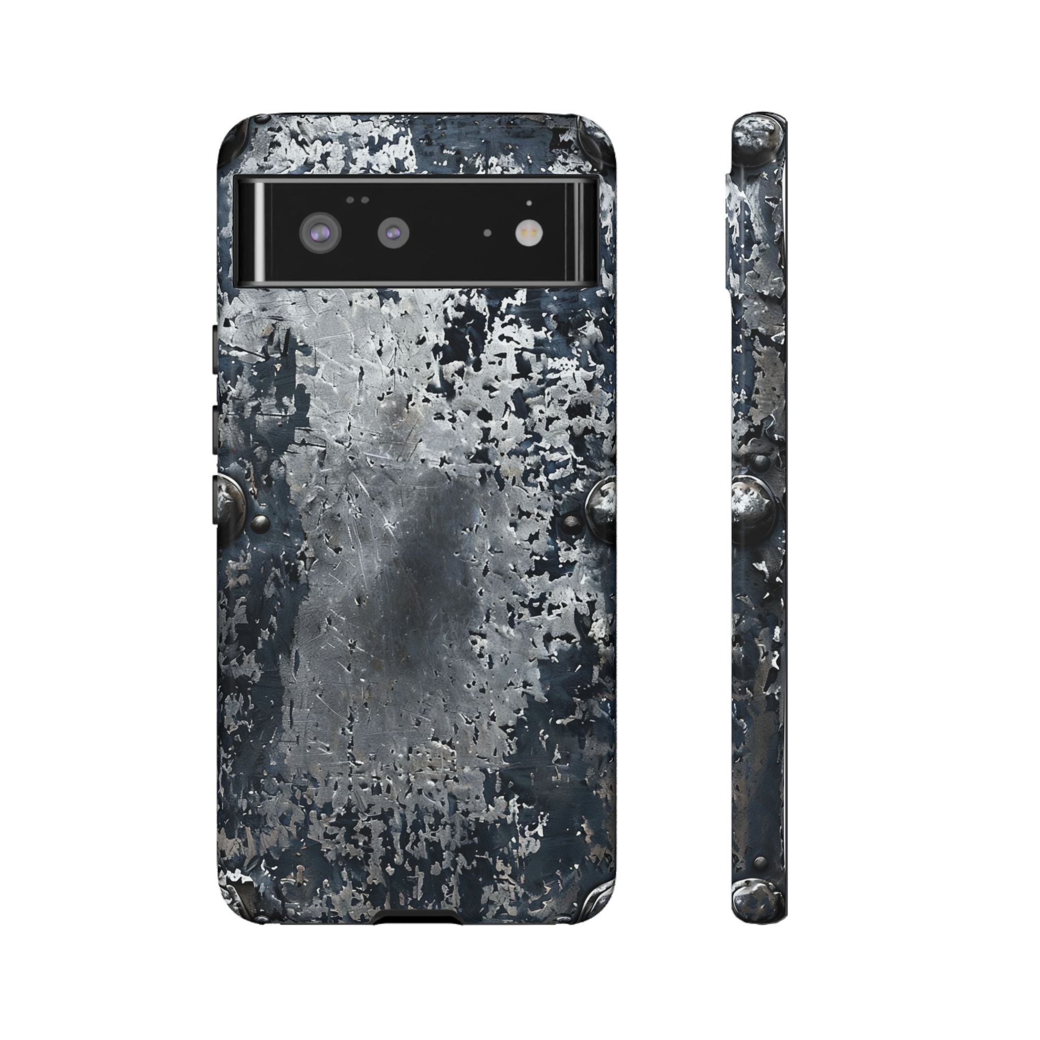 Rugged Rusted Metal Phone Case — Industrial Distressed Armor for iPhone