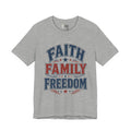 Faith Family Freedom Tee – Patriotic Vintage Graphic T-Shirt