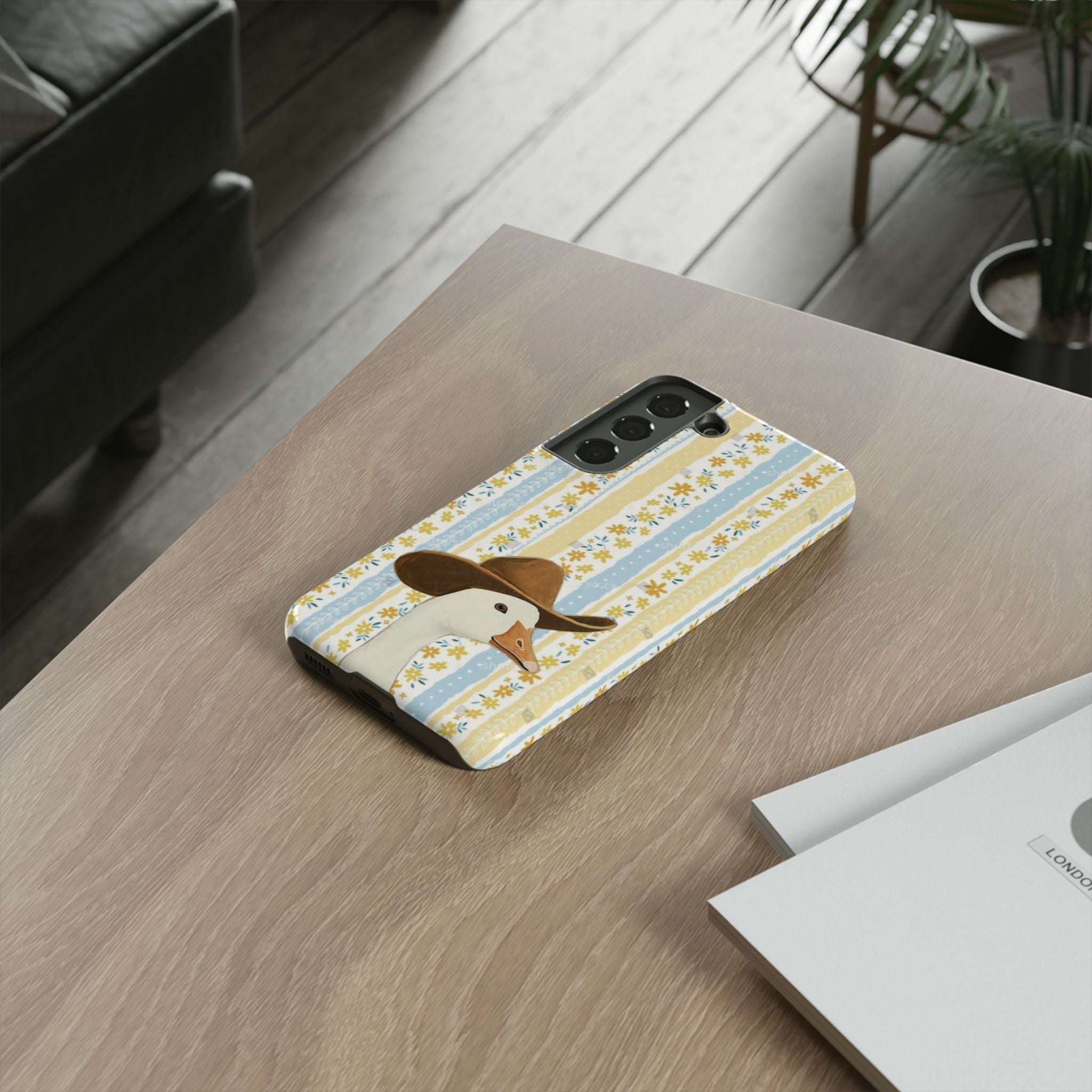 Goose Cowboy Phone Case – Cute Country Floral iPhone Cover