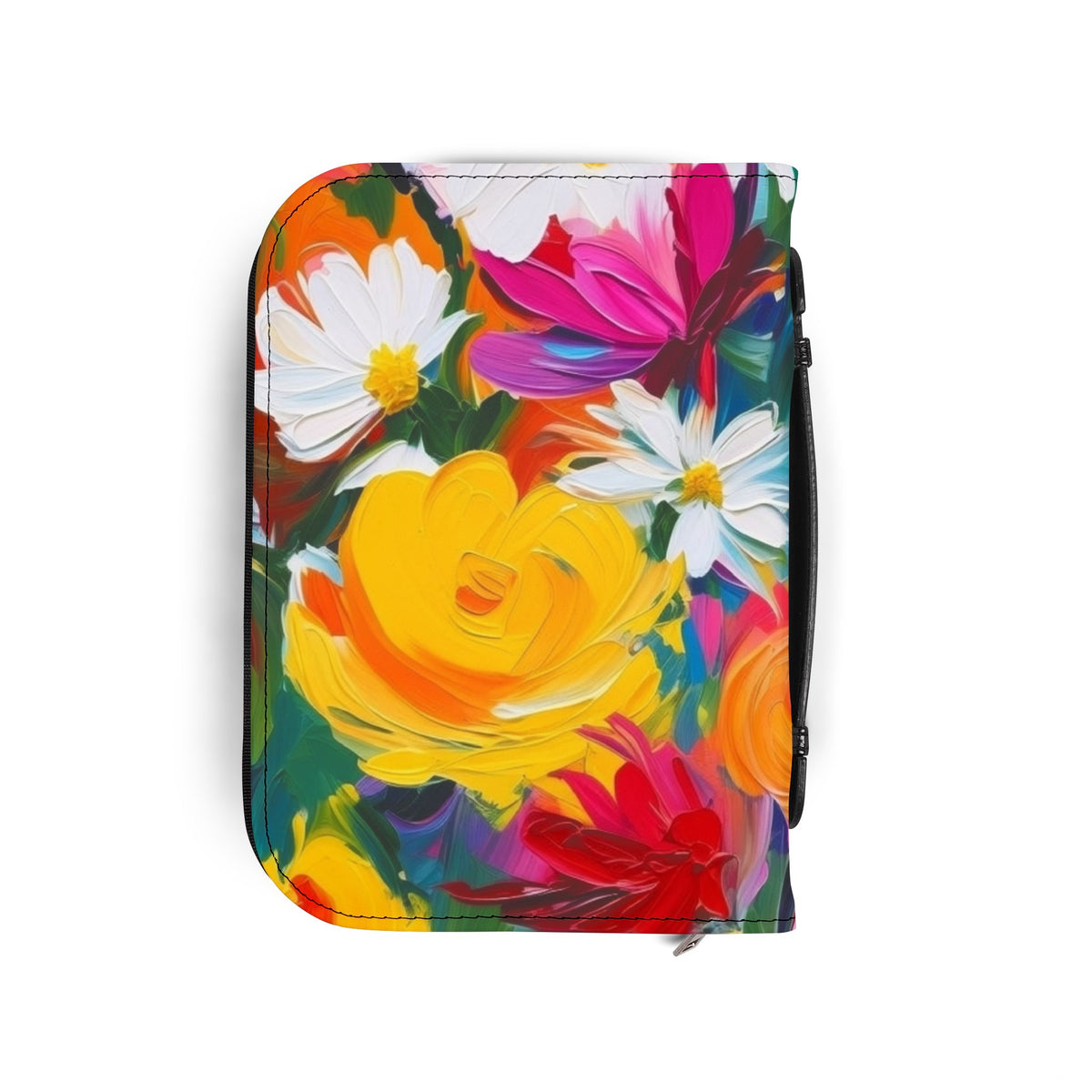 Colorful Floral Bible Cover – Vibrant Flower Design