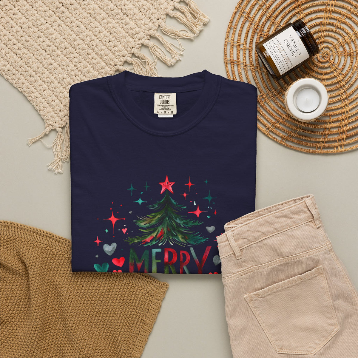 Merry Christmas Christmas Tree T-Shirt
