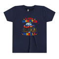 Kids Monster Truck Tee — "Little Monster on Wheels" Youth Short Sleeve Shirt