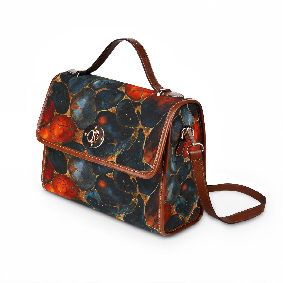 Abstract Gemstone Canvas Bag