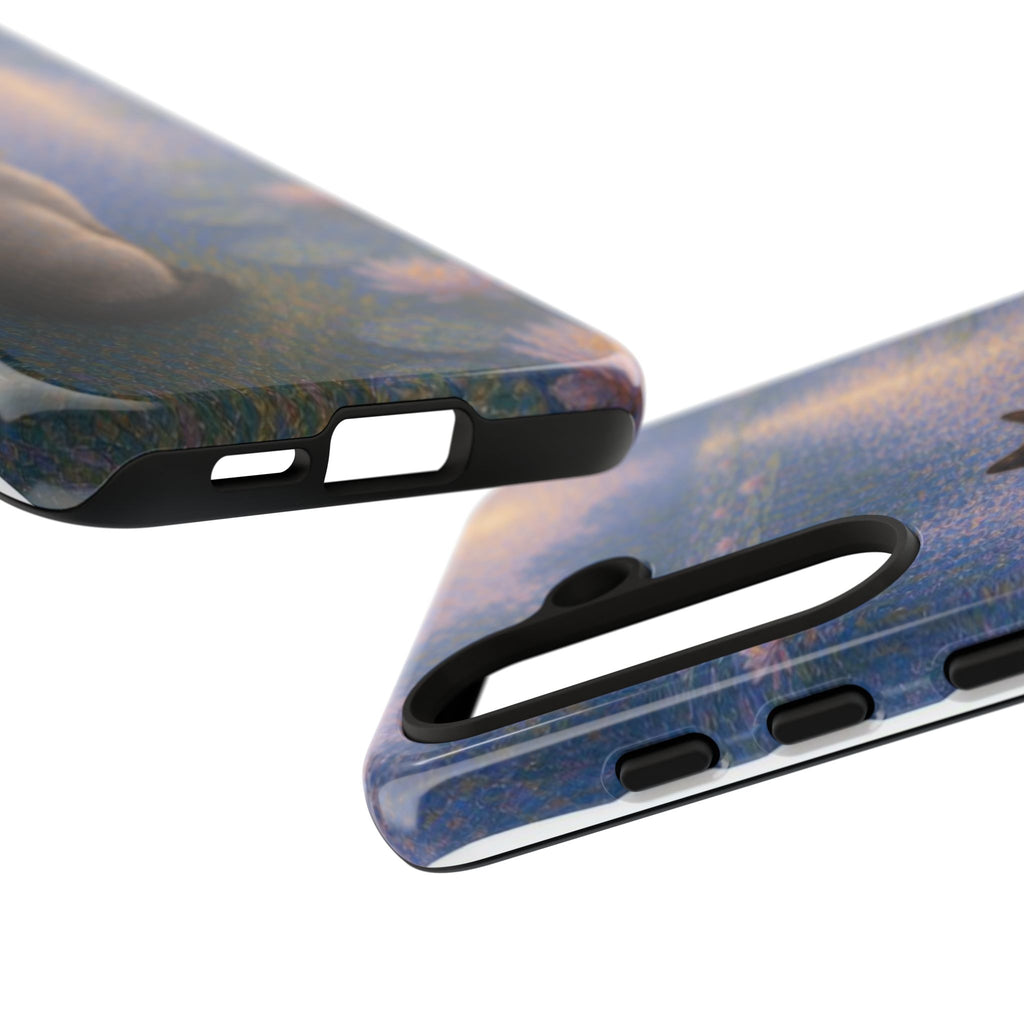 Cat Moonlight Phone Case — Serene Siamese by Lily Pond