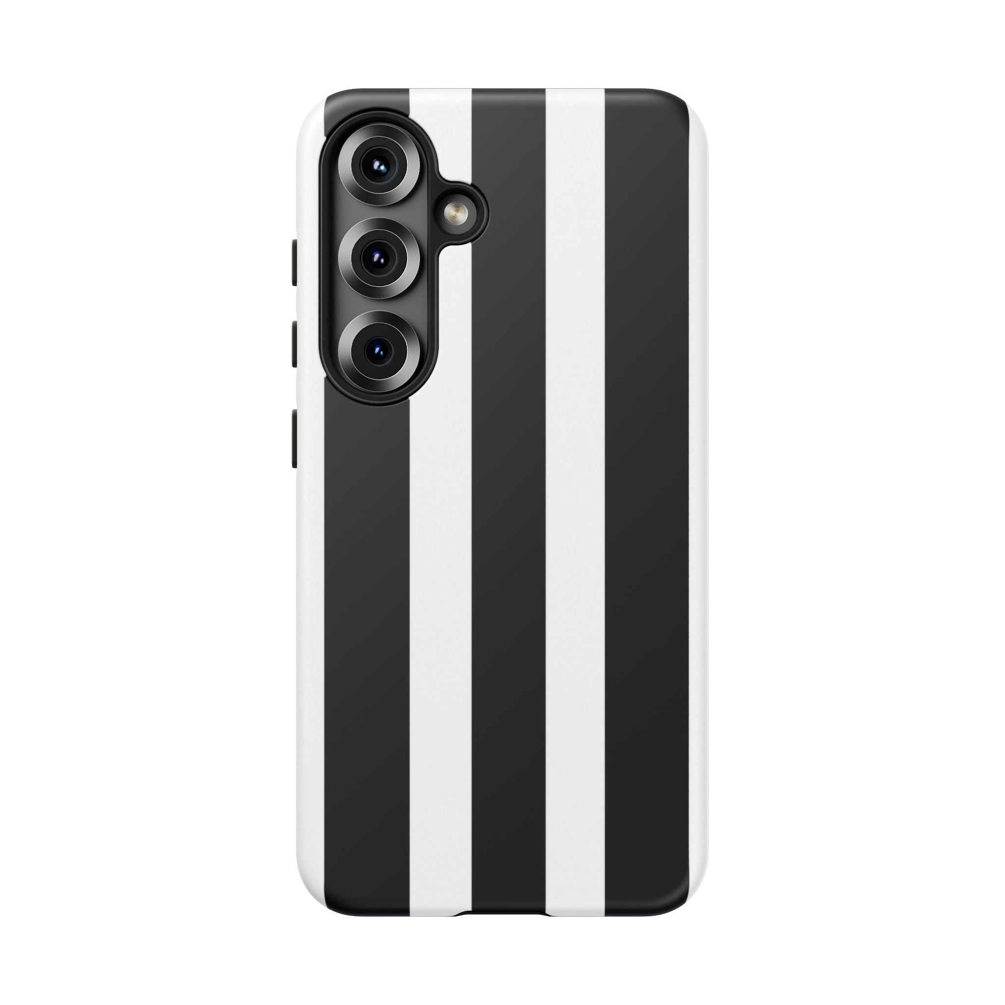 Black & White Vertical Stripe Phone Case — Tough Protective iPhone Cover