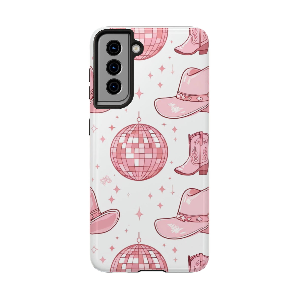 Pink Cowgirl Disco Phone Case