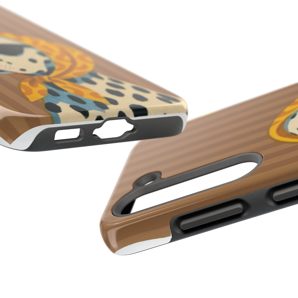 Dalmatian in Scarf Tough Phone Case — Retro Dog Print Protective Cover