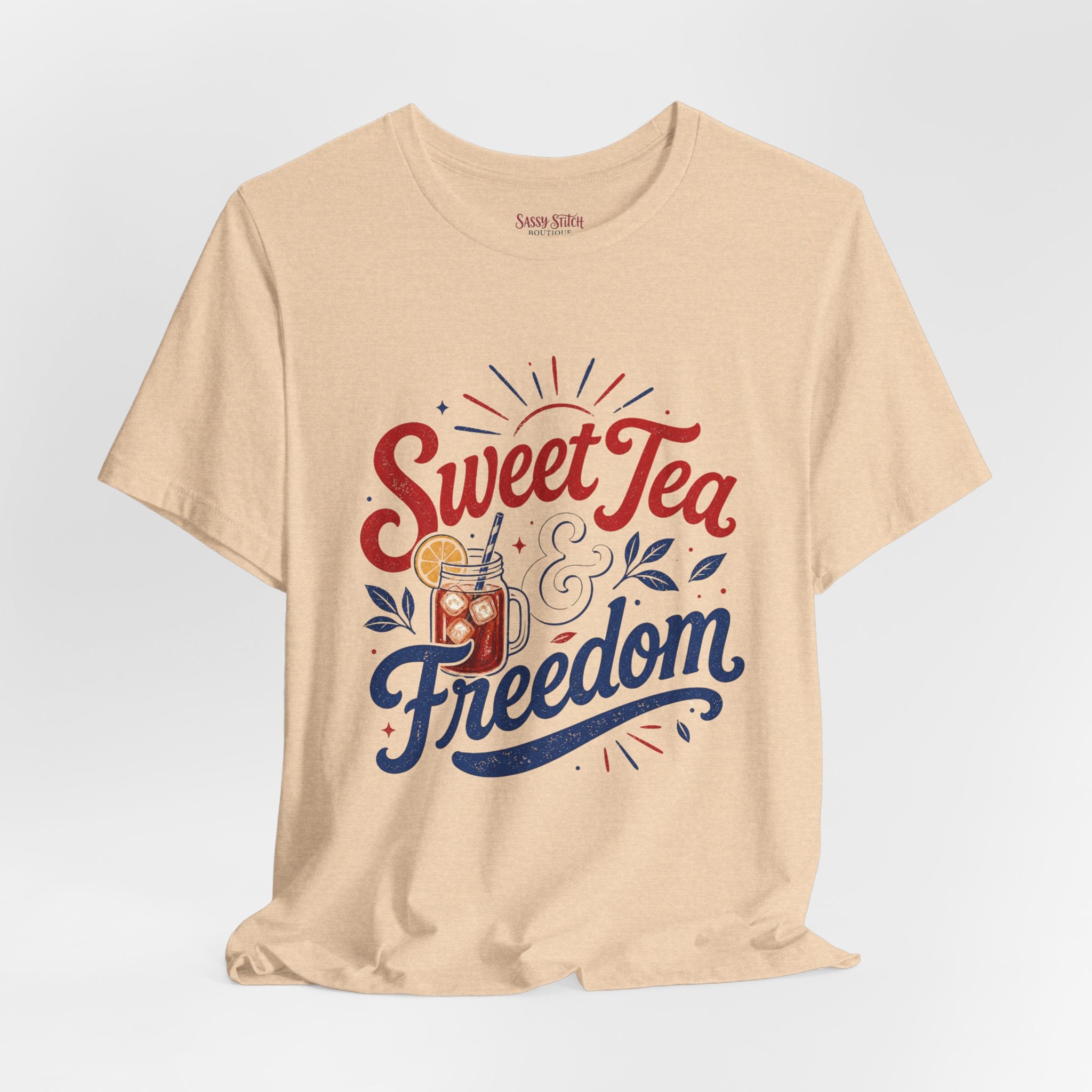 Sweet Tea & Freedom T-Shirt — Patriotic Southern Summer Tee