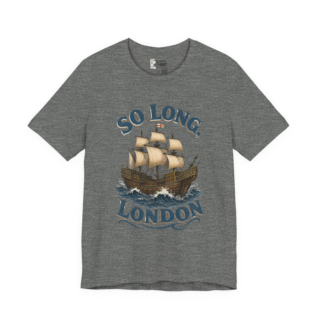 So Long London Ship T-Shirt — Vintage Sailing Graphic Tee