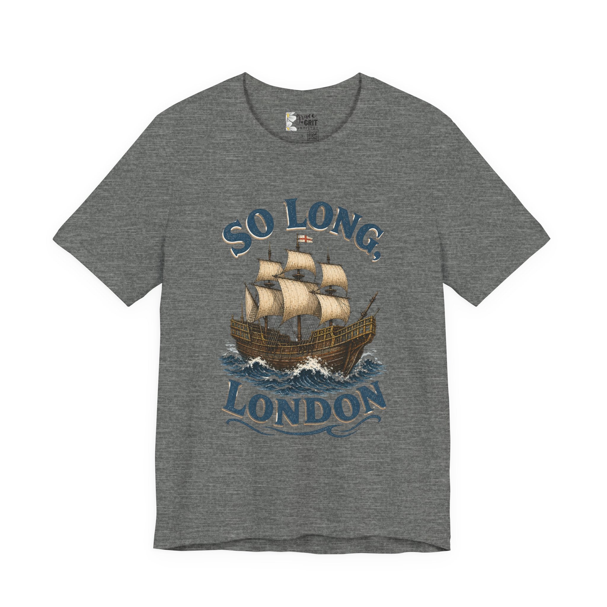 So Long London Ship T-Shirt — Vintage Sailing Graphic Tee