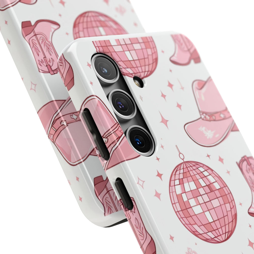 Pink Cowgirl Disco Phone Case
