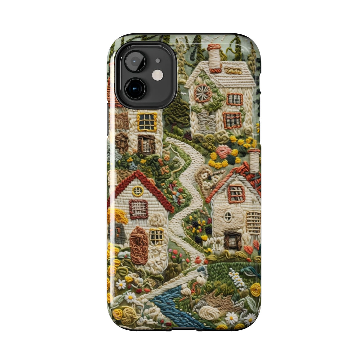 Cozy Cottagecore Village Tough Phone Case