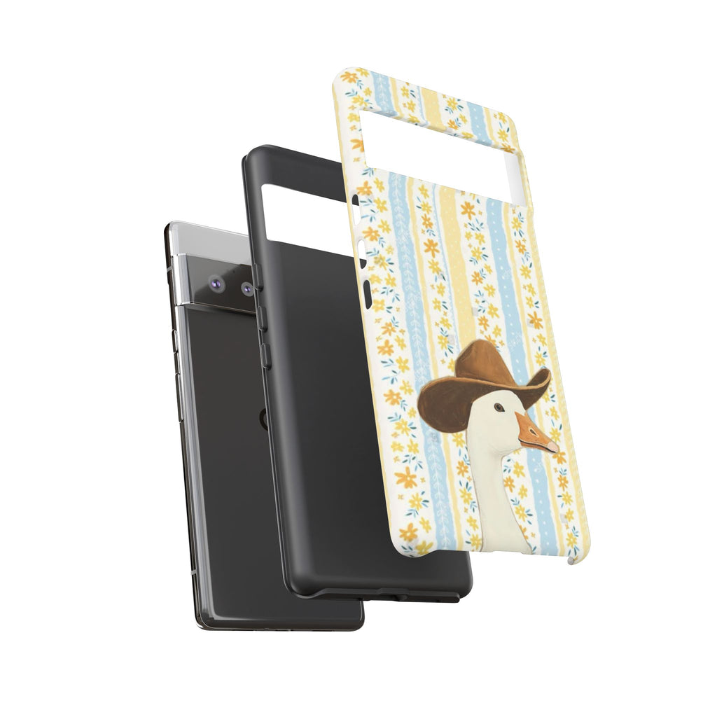 Goose Cowboy Phone Case – Cute Country Floral iPhone Cover