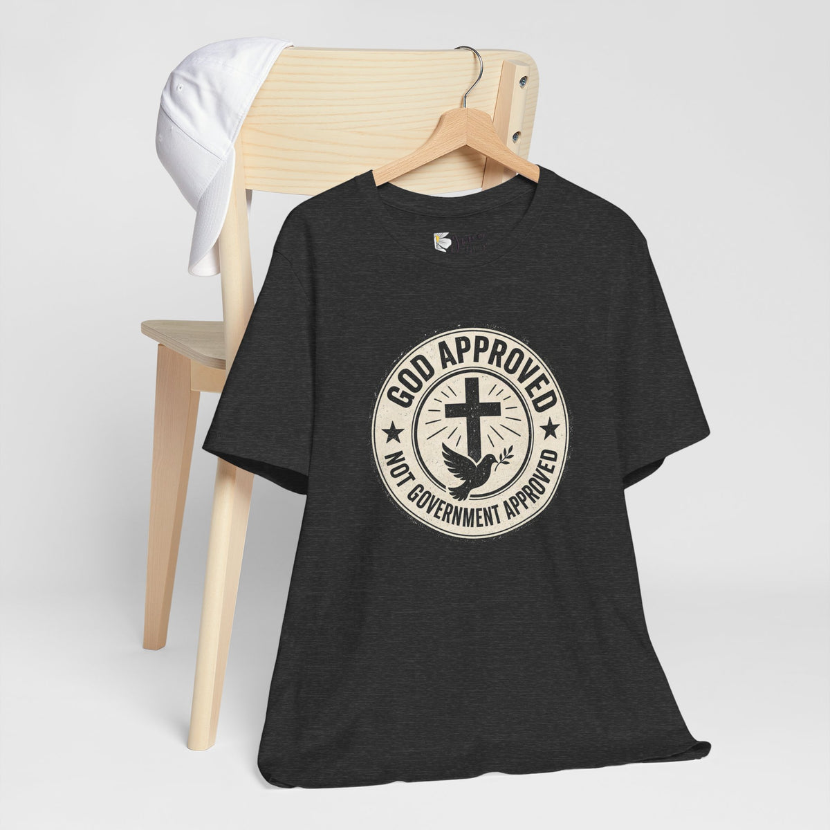 God Approved T‑Shirt – “God Approved Not Government Approved” Faith Graphic Tee