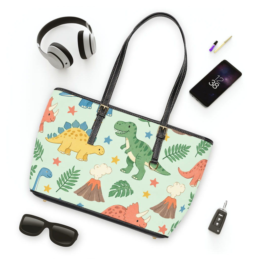 Dinosaur Adventure PU Leather Shoulder Bag for Kids and Dino Lovers