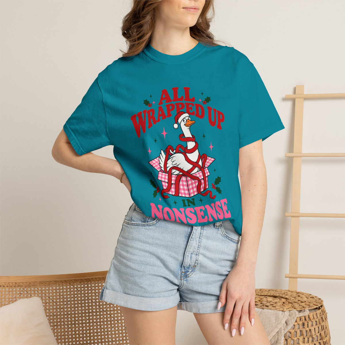 All Wrapped Up in Nonsense Christmas T-Shirt