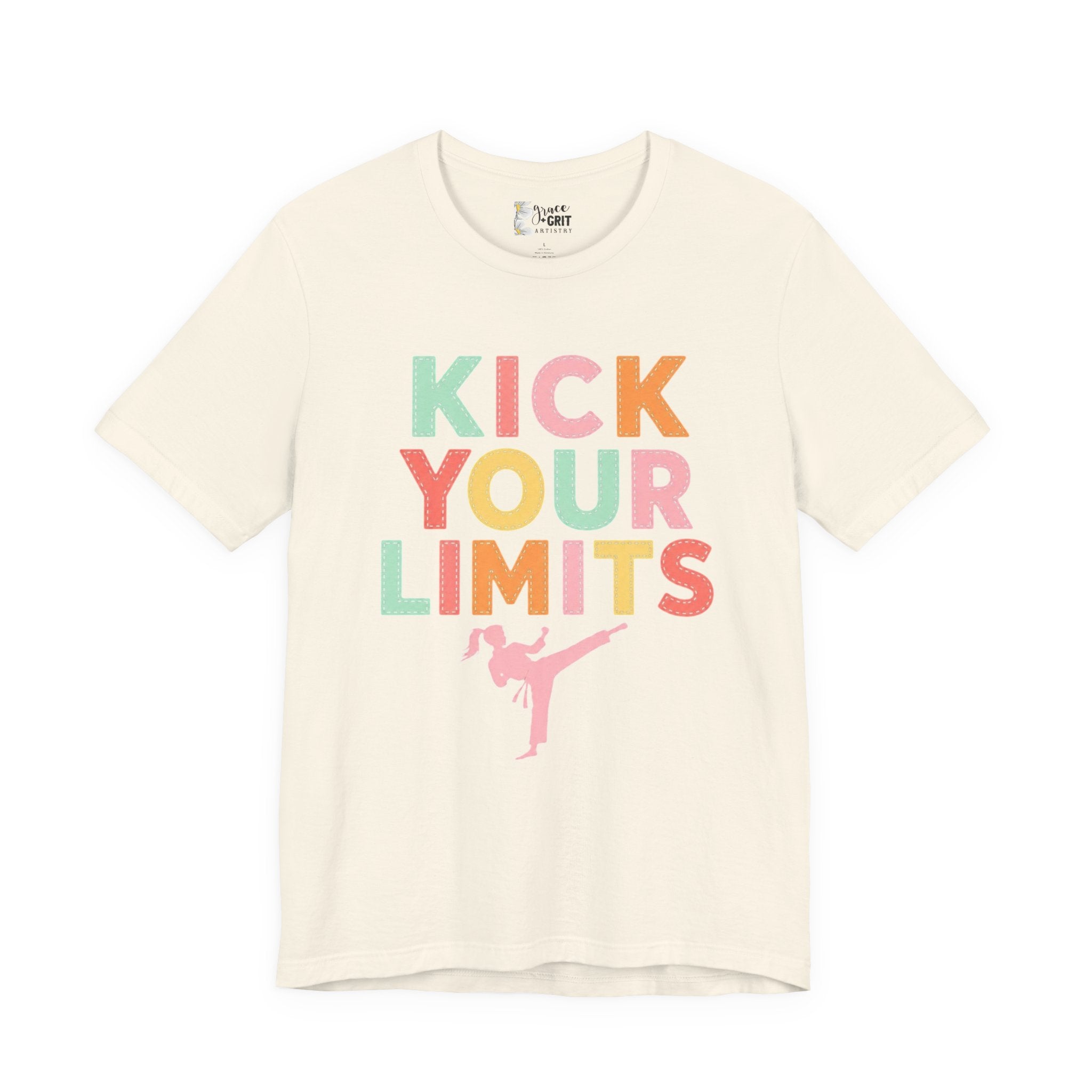 Kick Your Limits T-Shirt | Motivational Martial Arts Graphic Tee