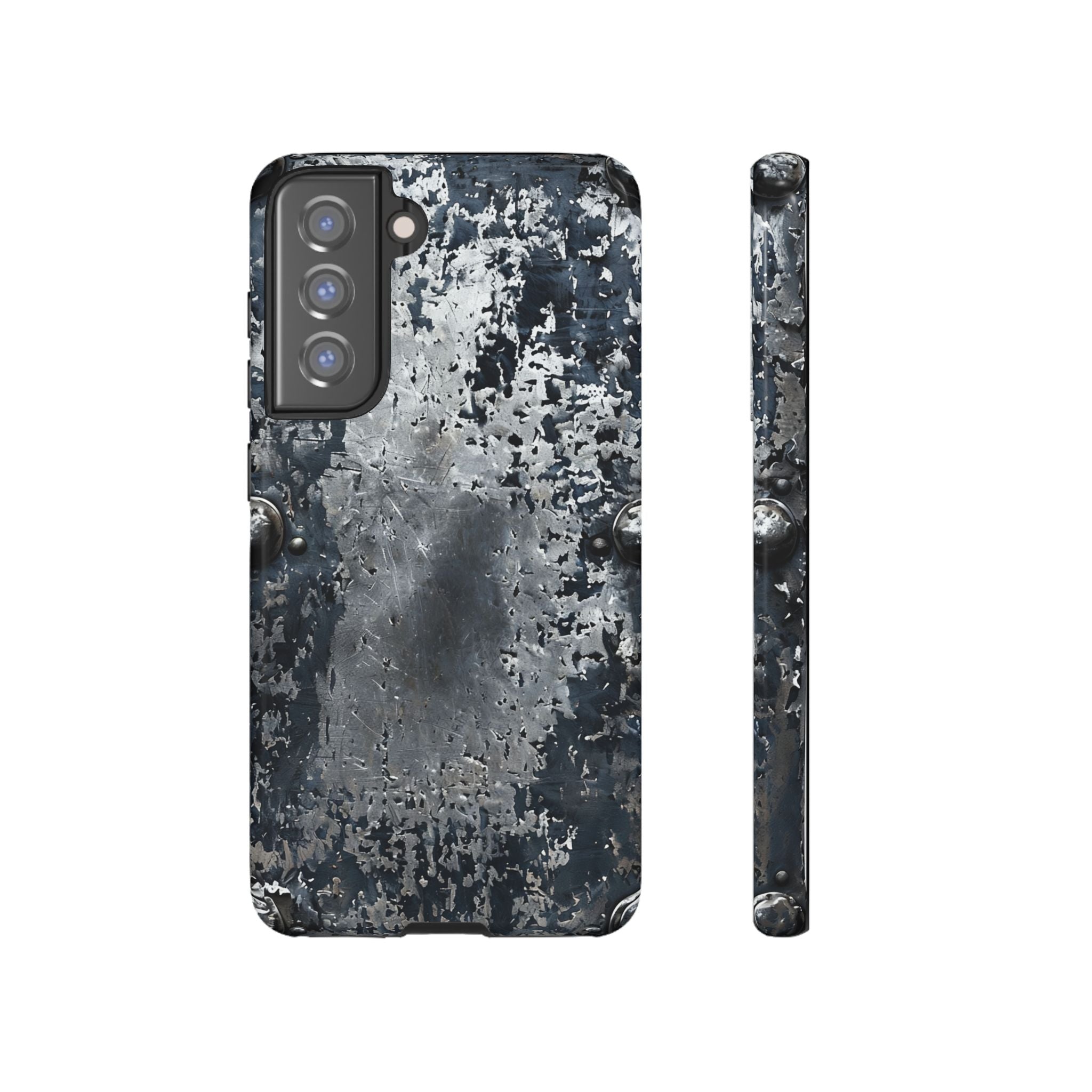 Rugged Rusted Metal Phone Case — Industrial Distressed Armor for iPhone
