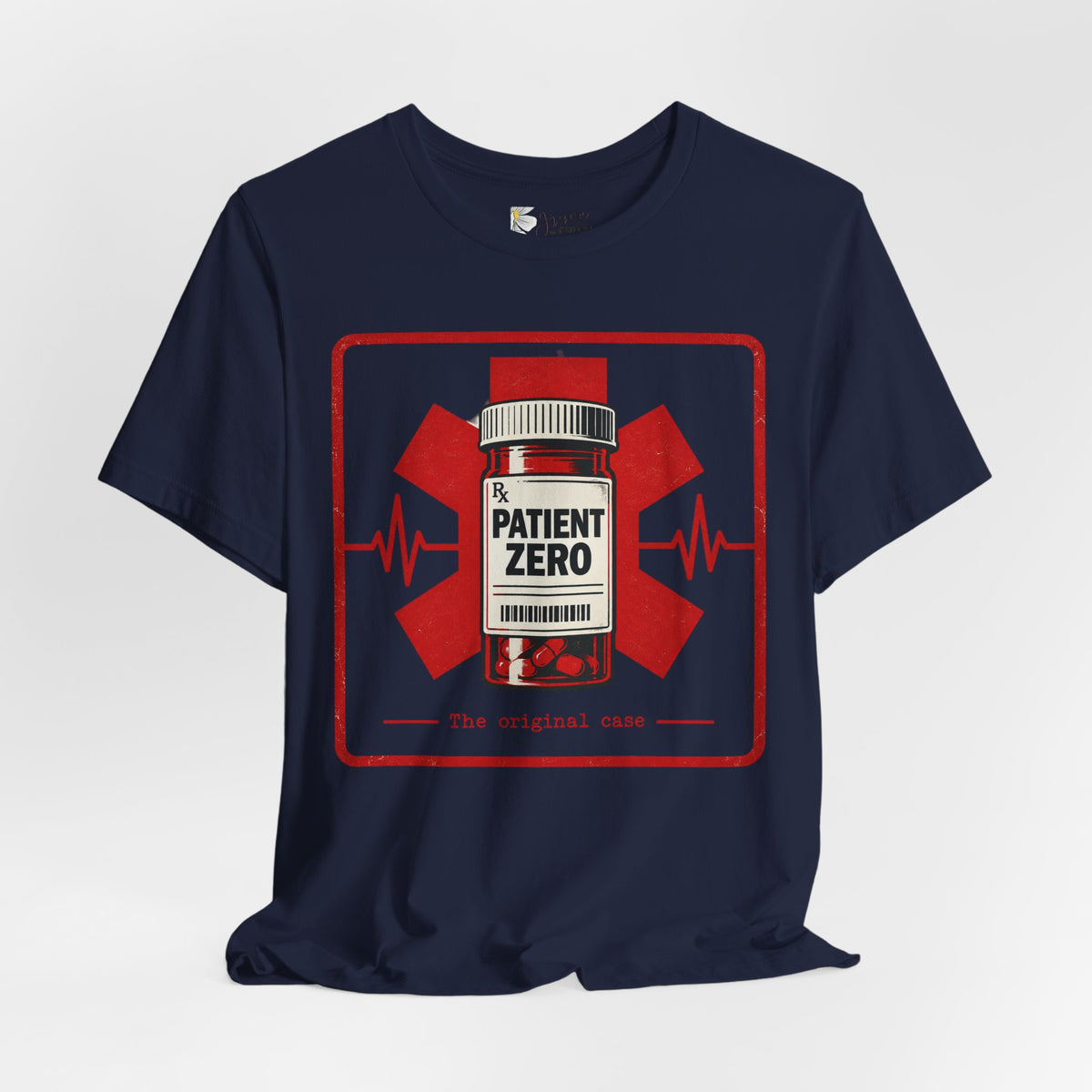 Patient Zero Tee – Medical Biohazard Pill Bottle Graphic T-Shirt