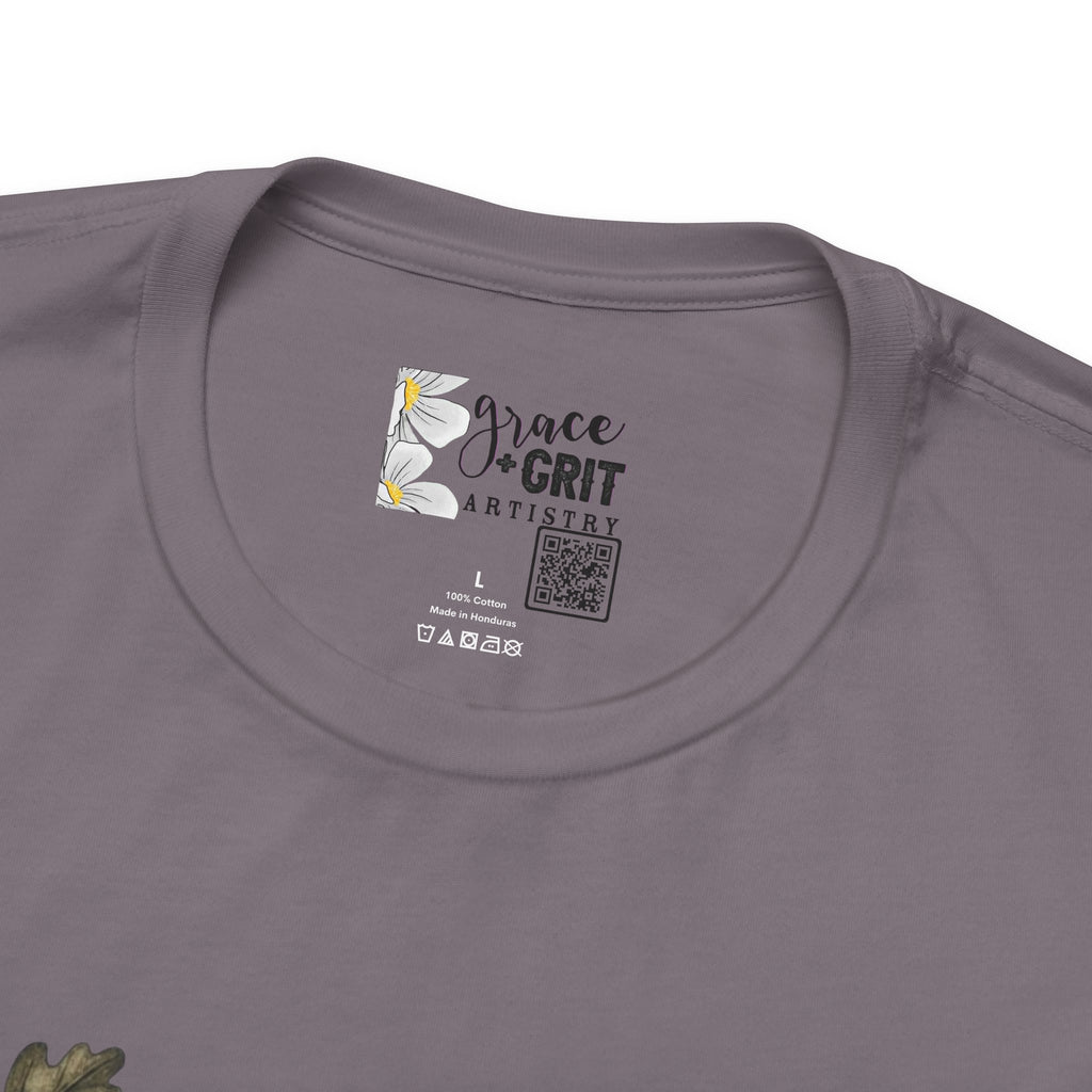 Bible Verse Stack T-Shirt — Genesis Exodus Leviticus Numbers Deuteronomy Floral Graphic