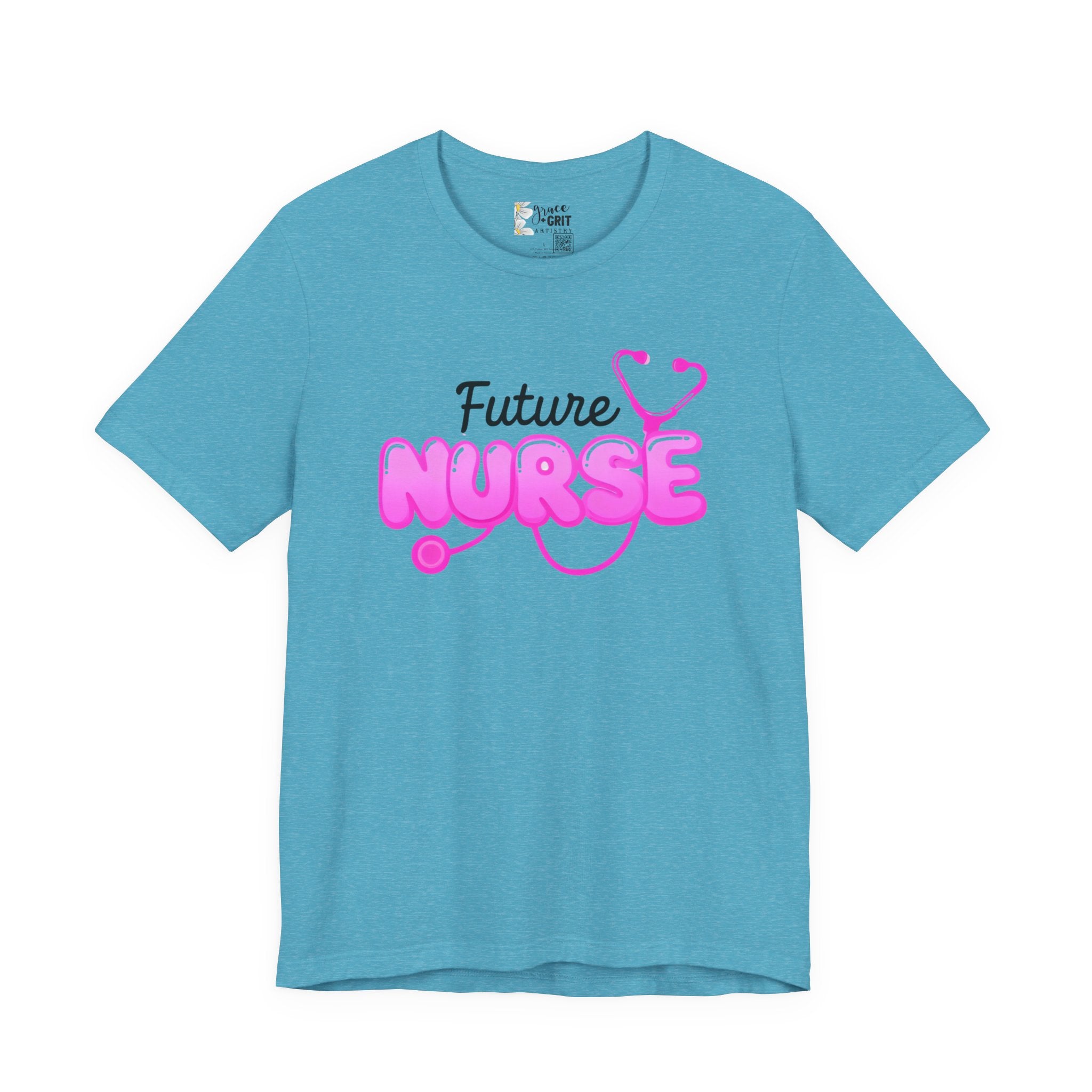 Future Nurse T-Shirt – Pink Stethoscope Nursing Student Tee