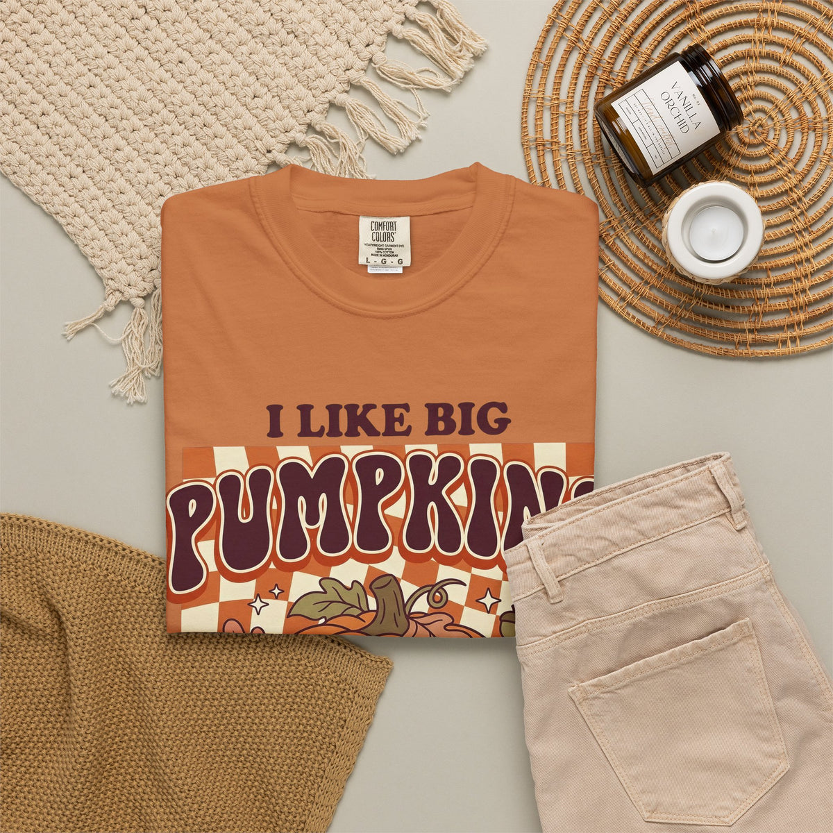 I Like Big Pumpkins Fall Thanksgiving T-Shirt