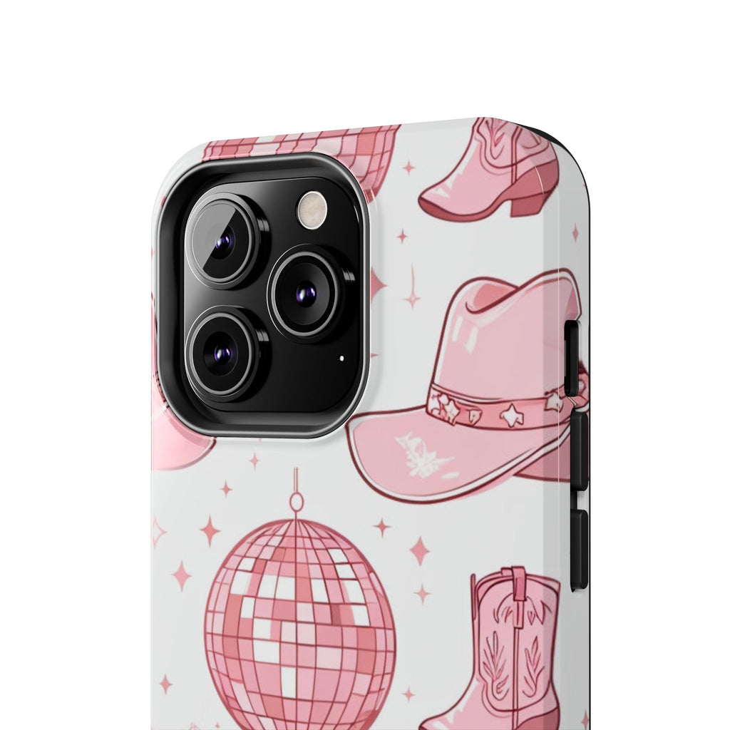 Pink Cowgirl Disco Phone Case