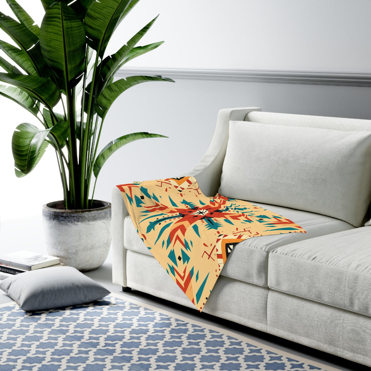Southwestern Geometric Baby Swaddle Blanket