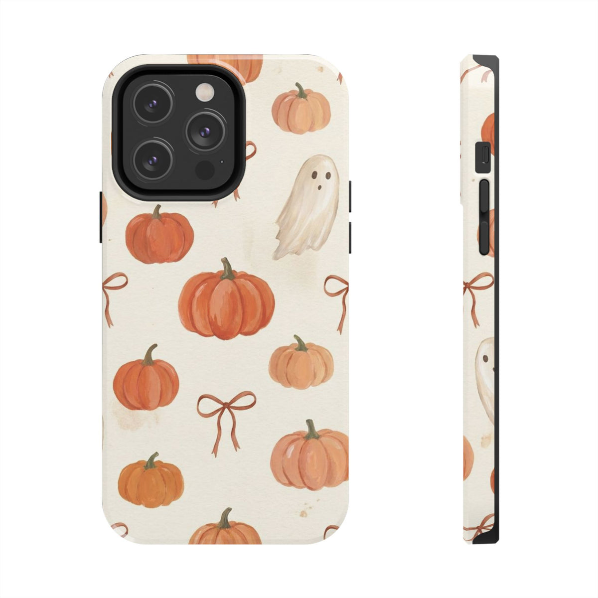 Pumpkin Ghost Phone Case – Cute Halloween Fall Pattern
