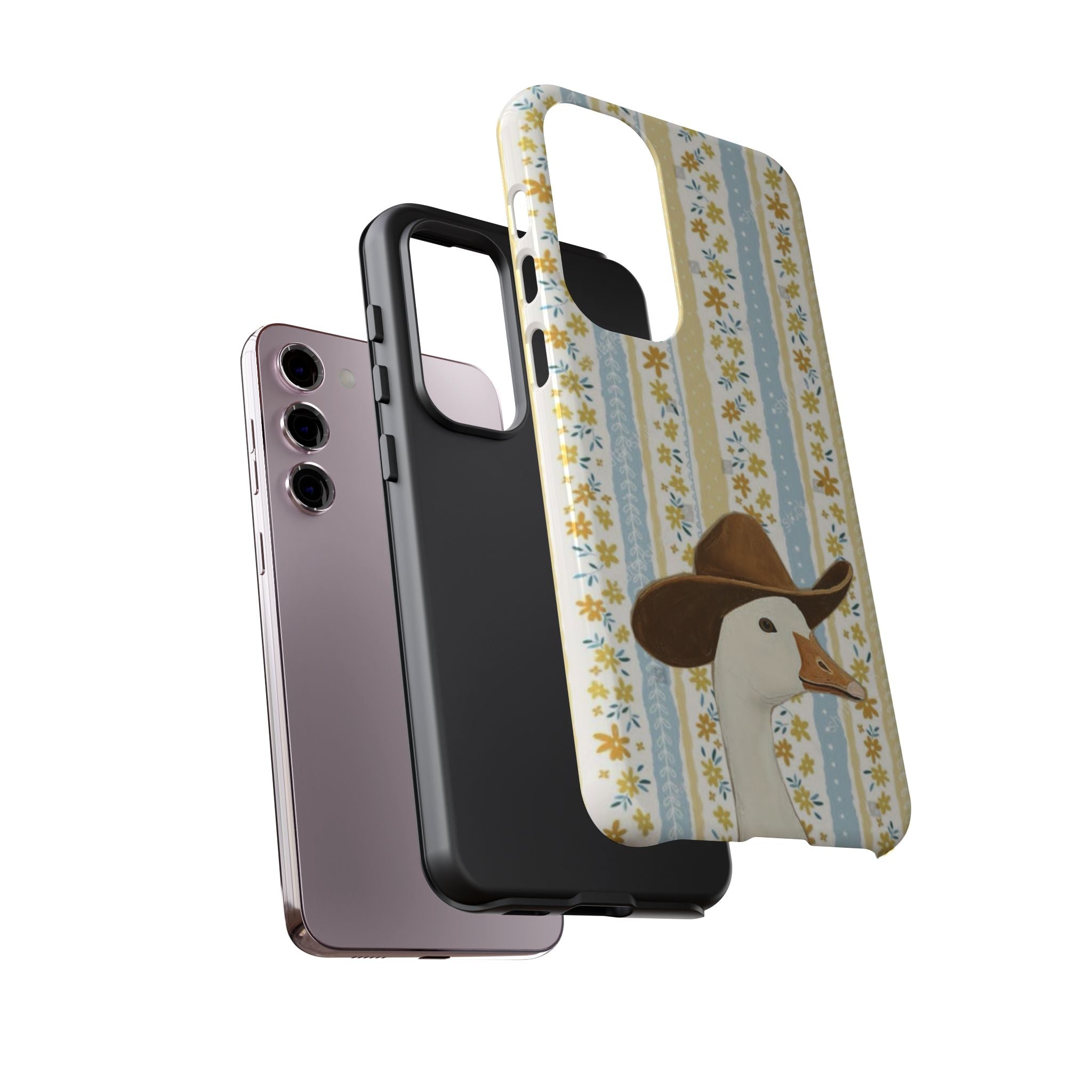 Goose Cowboy Phone Case – Cute Country Floral iPhone Cover