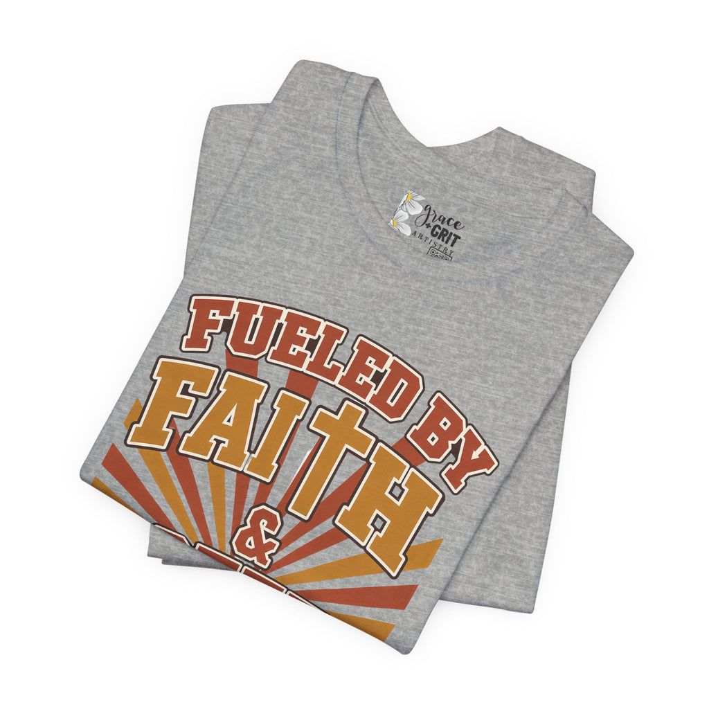 Fueled by Faith & Coffee T-Shirt — Christian Coffee Lovers Tee