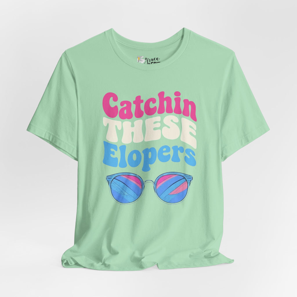 Catchin These Elopers T-Shirt | Sunglasses Beach Elopement Tee