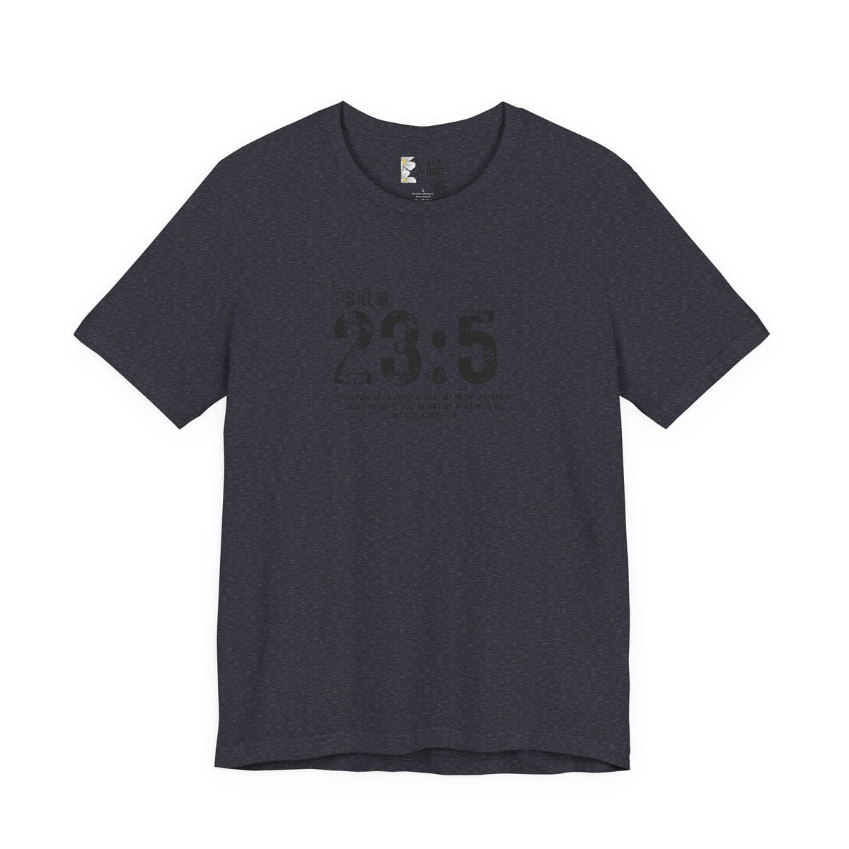 Psalm 23:5 T‑Shirt — Christian Inspirational Scripture Tee