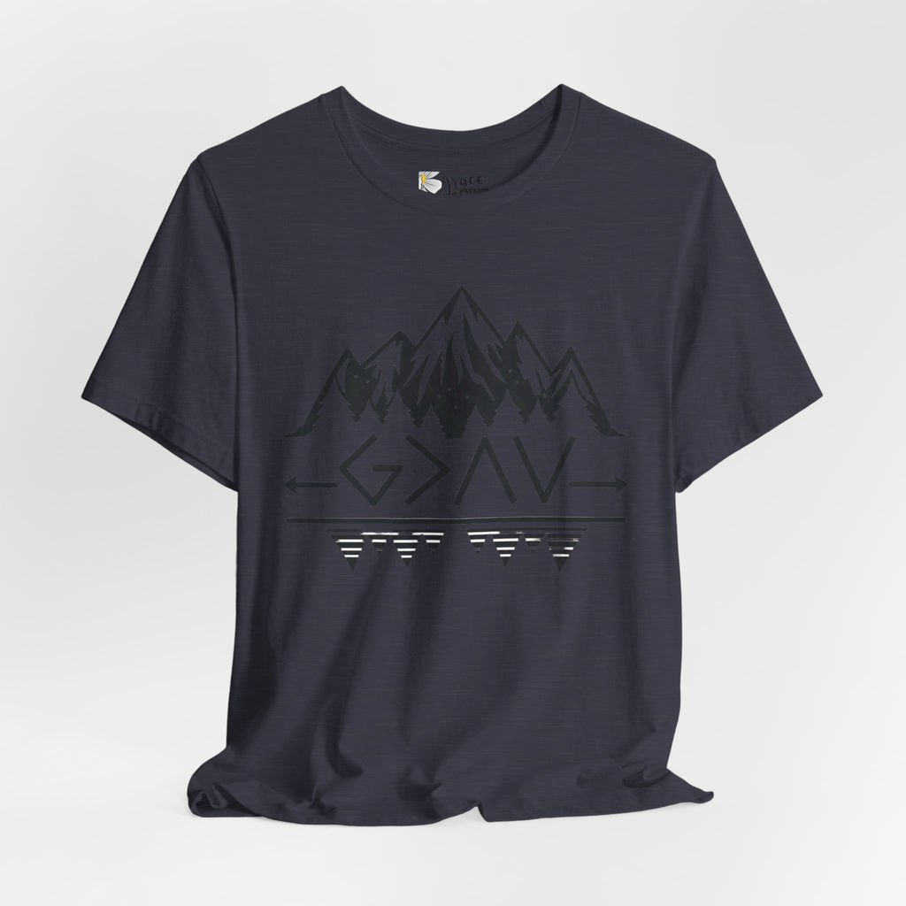 Mountain Camp Tee – Geometric Adventure Graphic T-Shirt