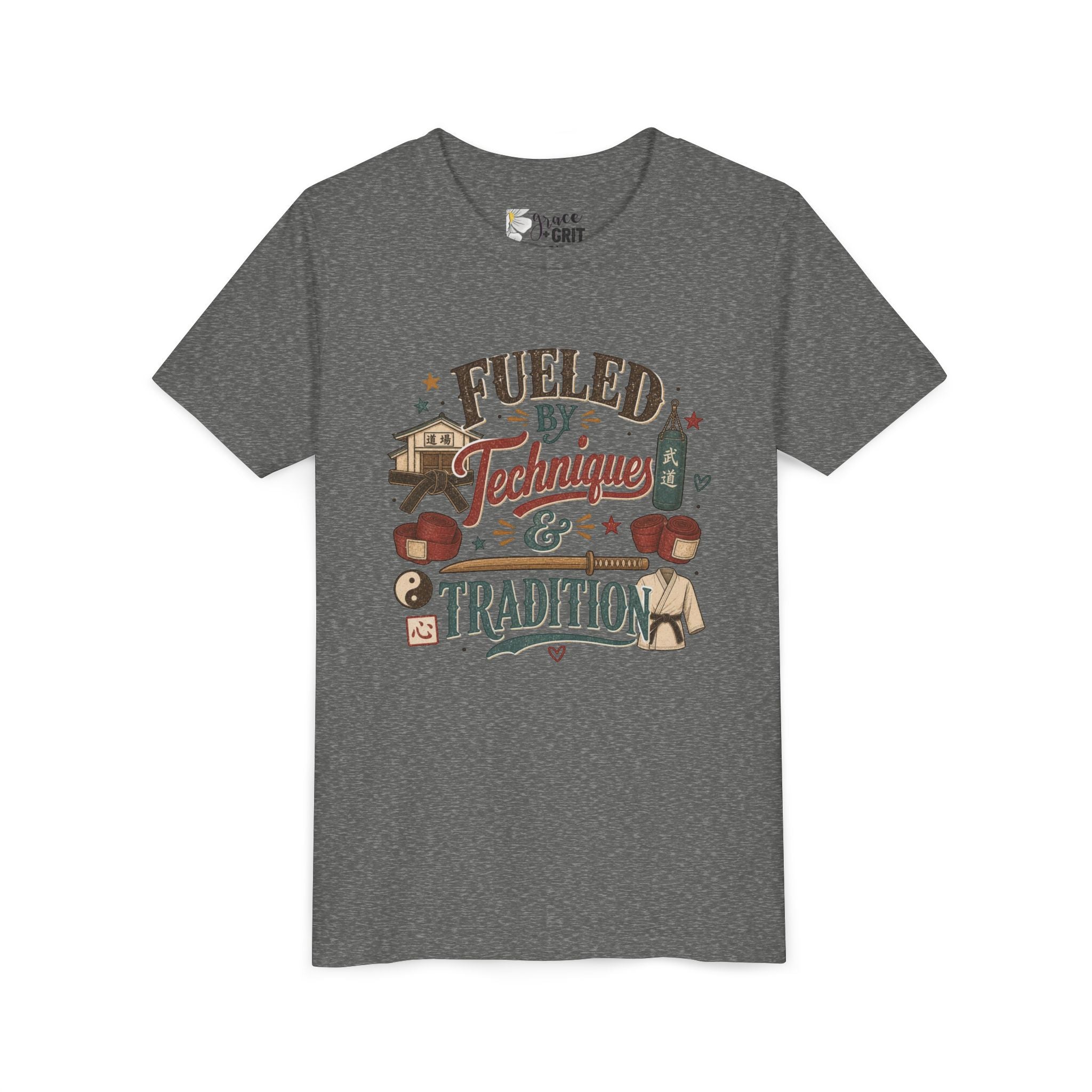 Fueled by Techniques & Tradition Youth Tee | Martial Arts Karate Graphic Shirt