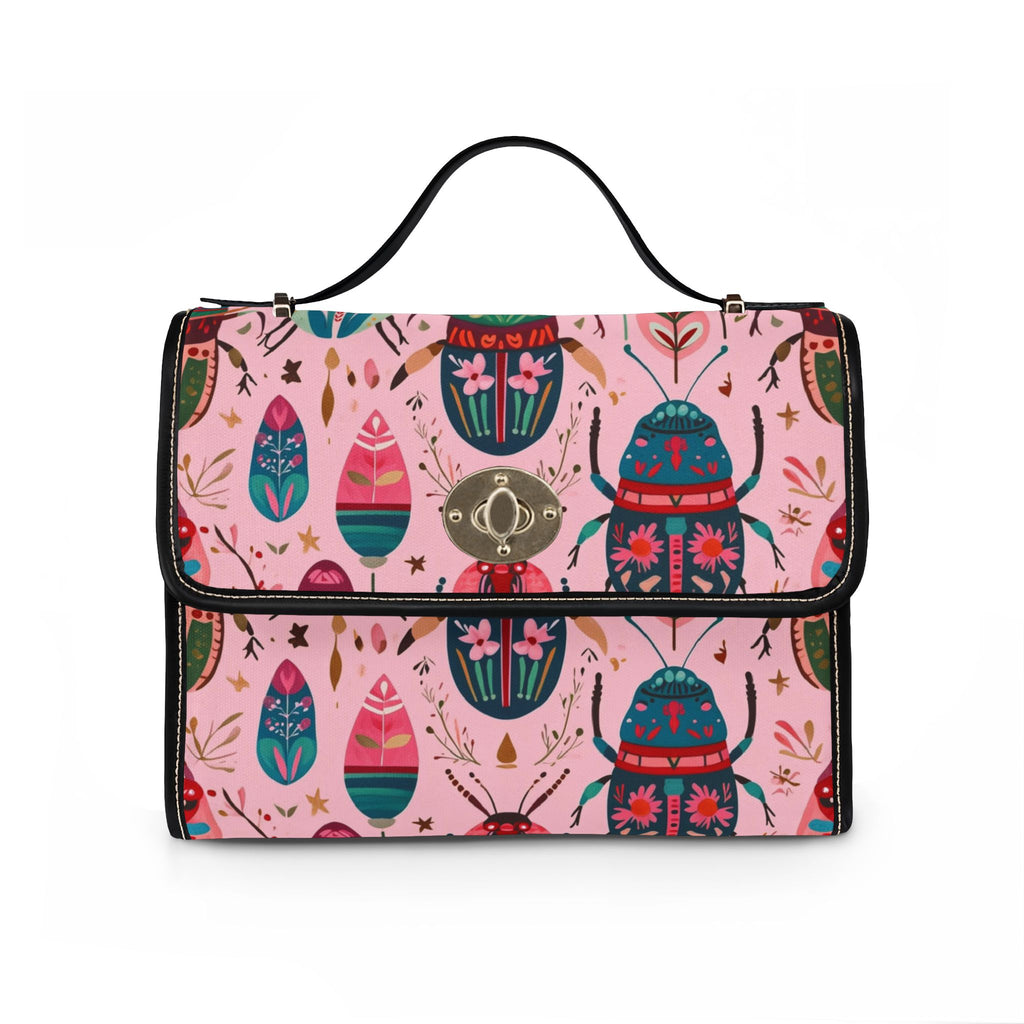 Scarab Beetle Pattern Crossbody Bag
