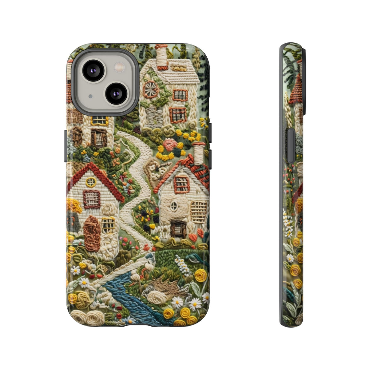 Cottagecore Garden Village Phone Case