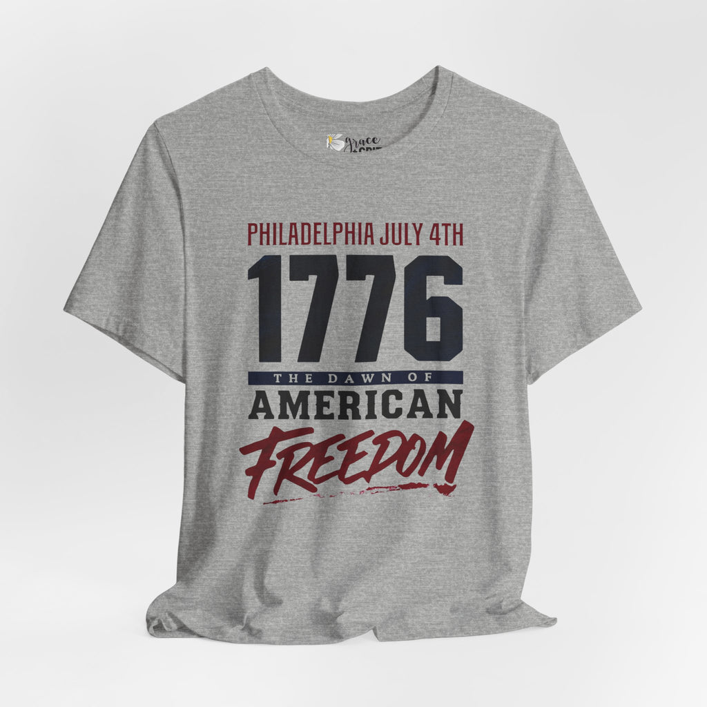 1776 American Freedom Tee — Philadelphia July 4th Patriotic T-Shirt