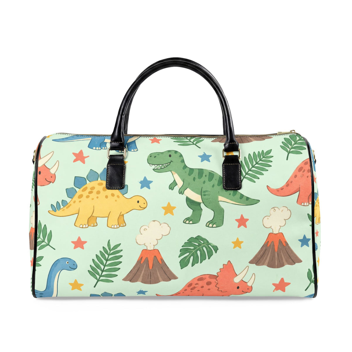 Dinosaur Adventure Faux Leather Travel Bag