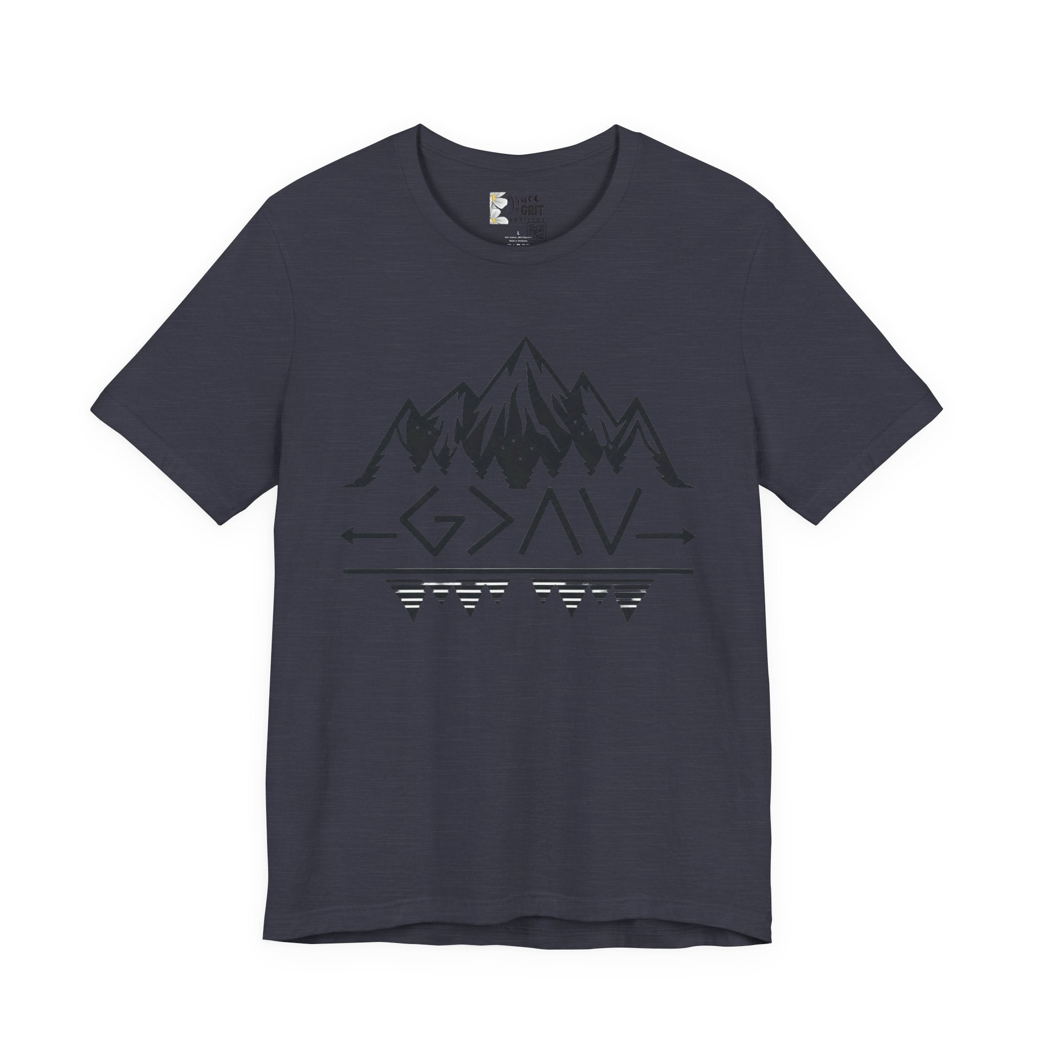 Mountain Camp Tee – Geometric Adventure Graphic T-Shirt