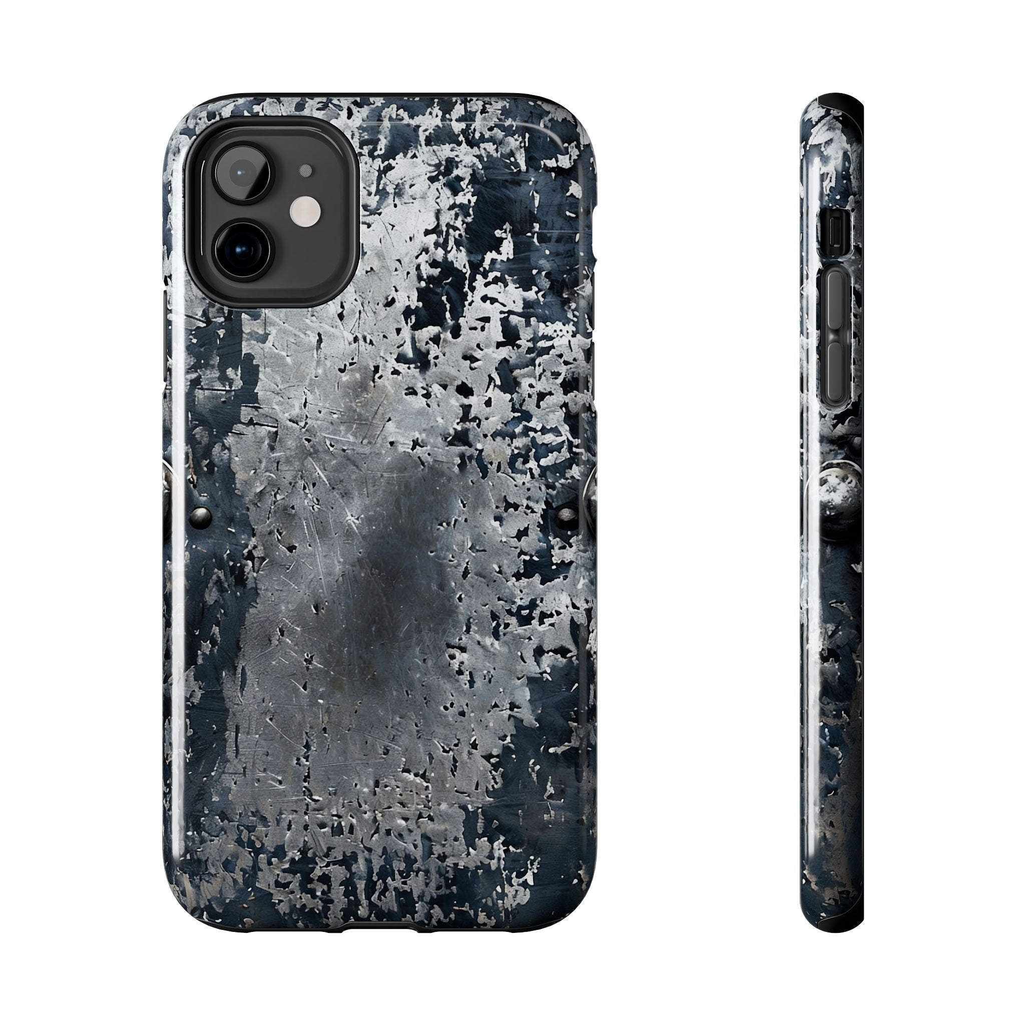 Rugged Distressed Metal Phone Case — Industrial Grunge iPhone Cover