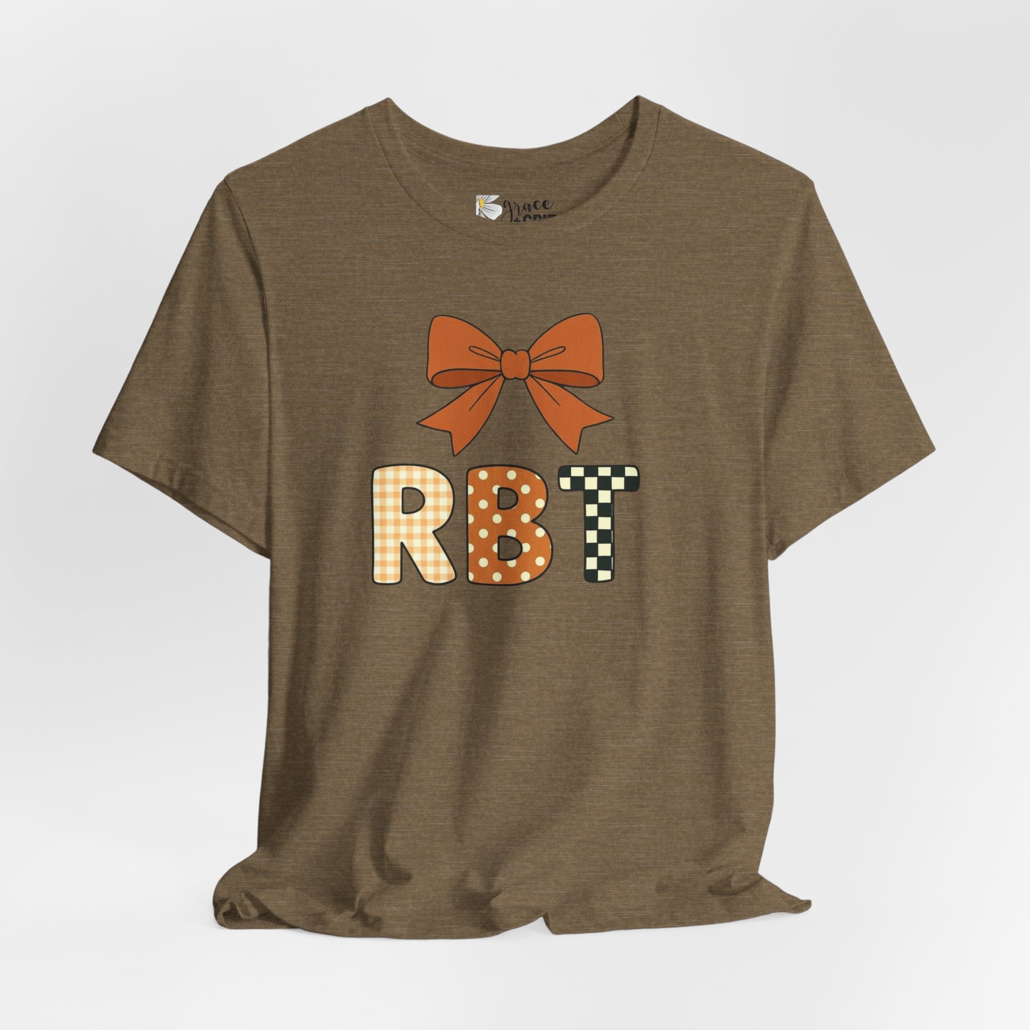 RBT Patch Letters Tee | Bow Monogram Shirt, Checkered & Gingham Initials